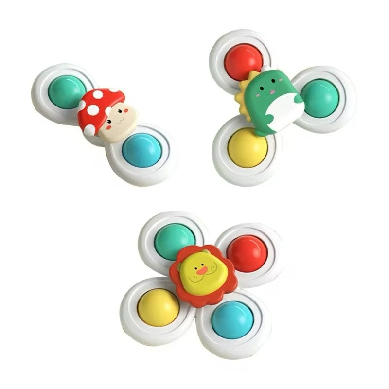 Set de 3 spinners con ventosa