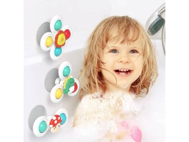 Set de 3 spinners con ventosa