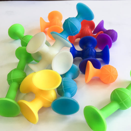 Juego de construcción con ventosa