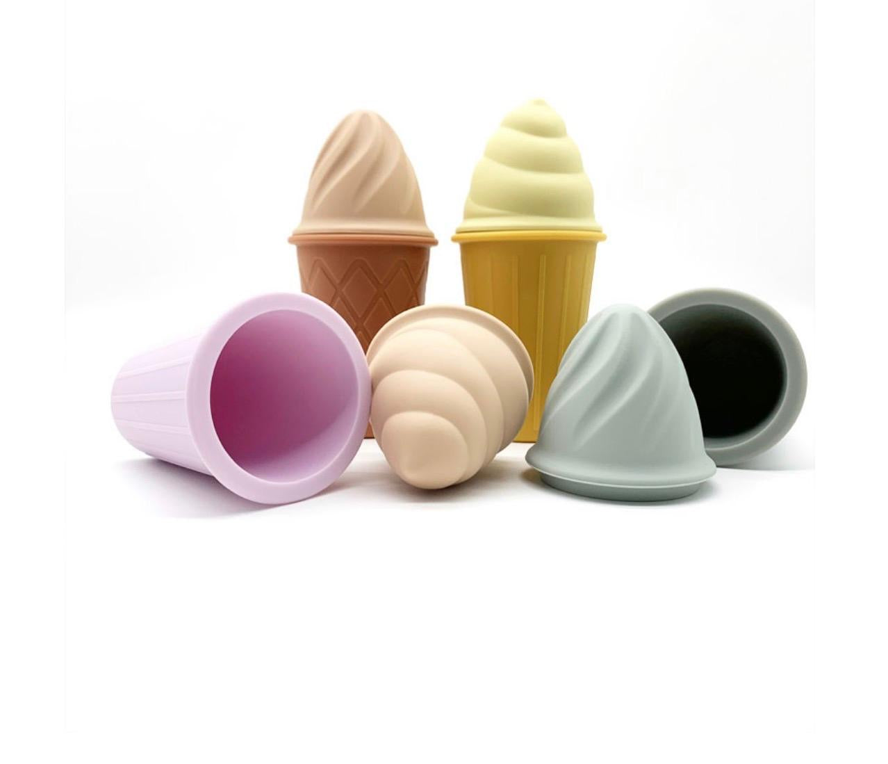 Set de helados x4 de silicona