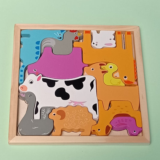 Puzzle encastrable 3D Surtido